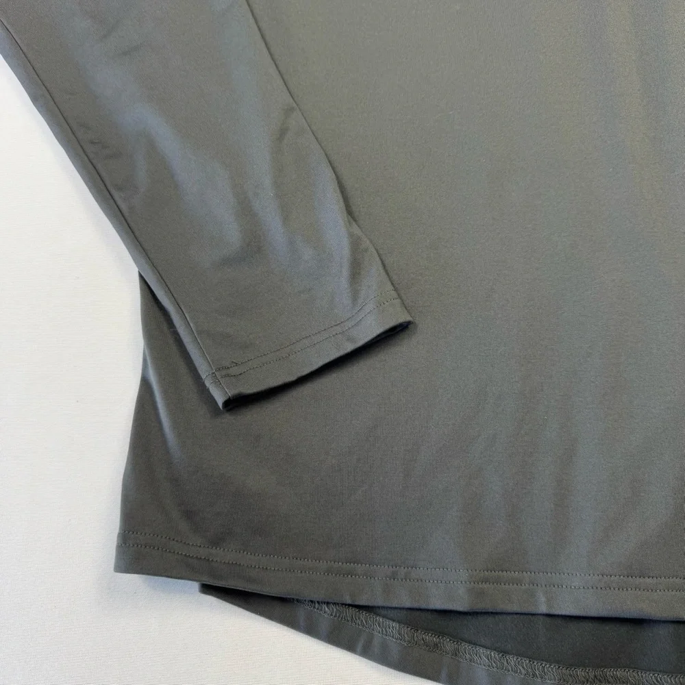 Nike Air Jordan Men's 1/4 Zip Long Sleeve Basketball Shirt Pullover‎ Gray Large